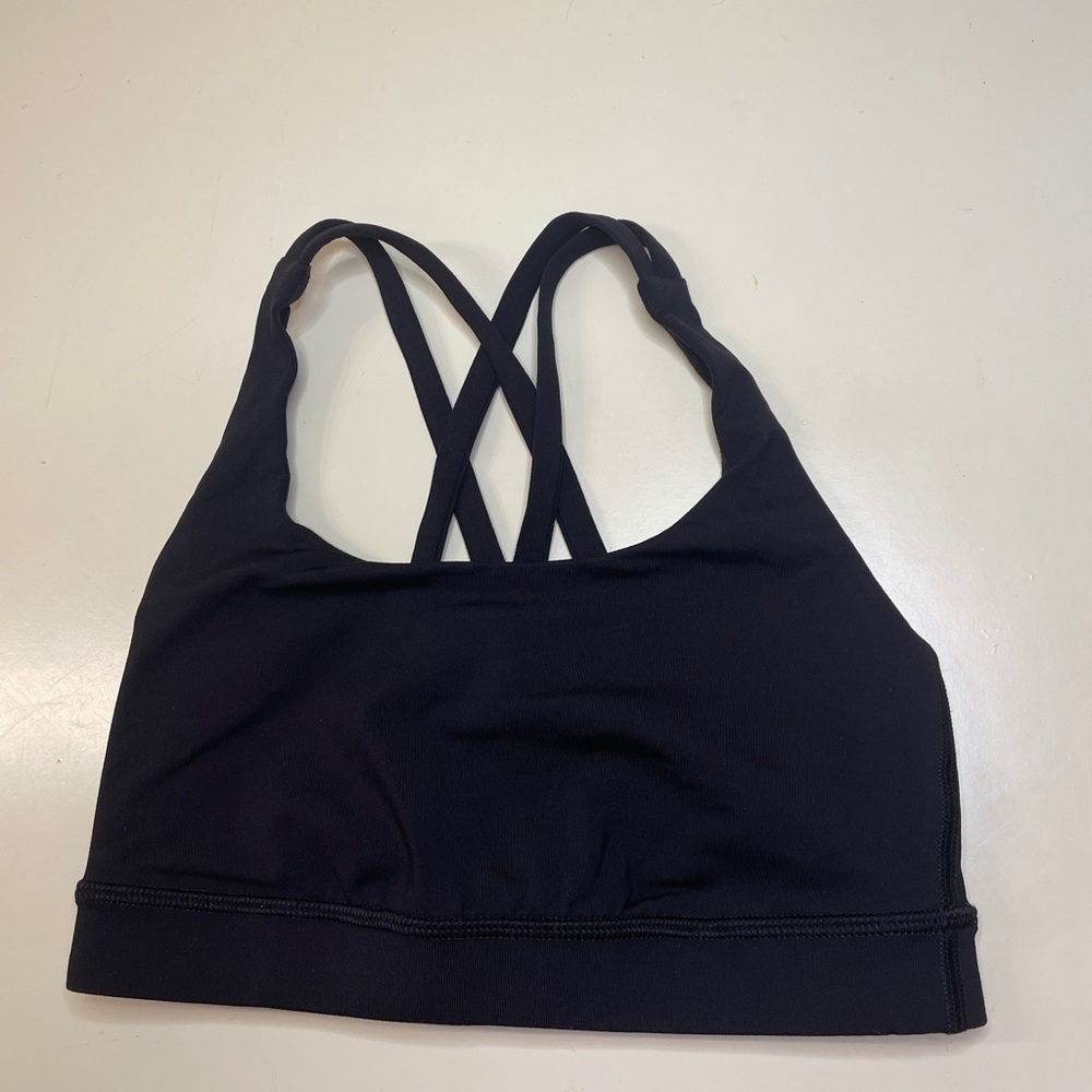 Black lululemon bra size 2